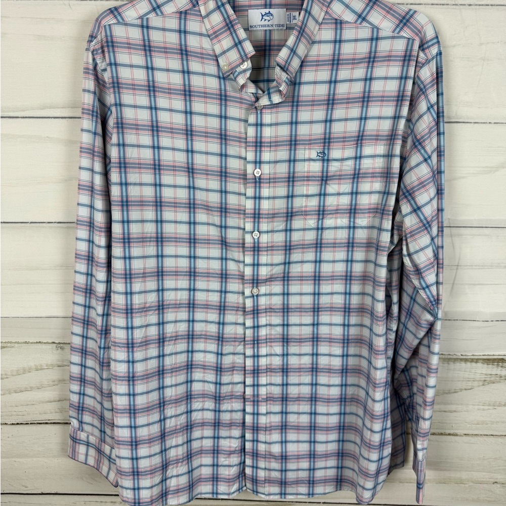 Southern Tide Multicolor Plaid Casual Shirt